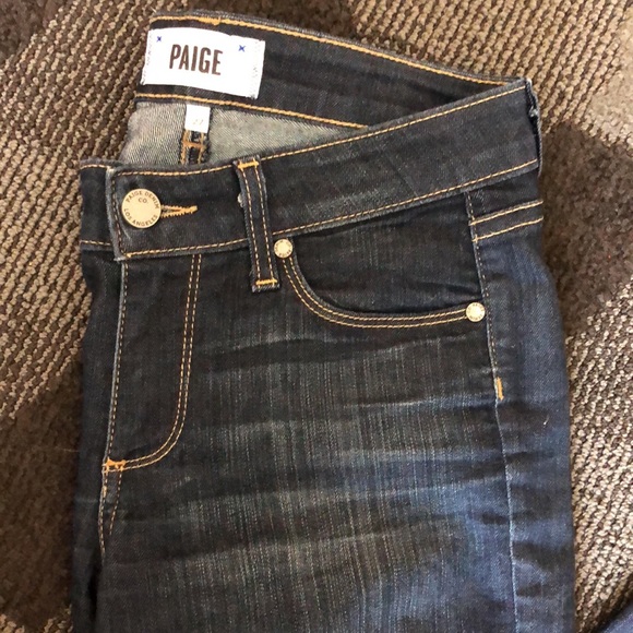 Paige Verdugo Ultra Skinny Dark Blue Jeans size 27 - Picture 4 of 7